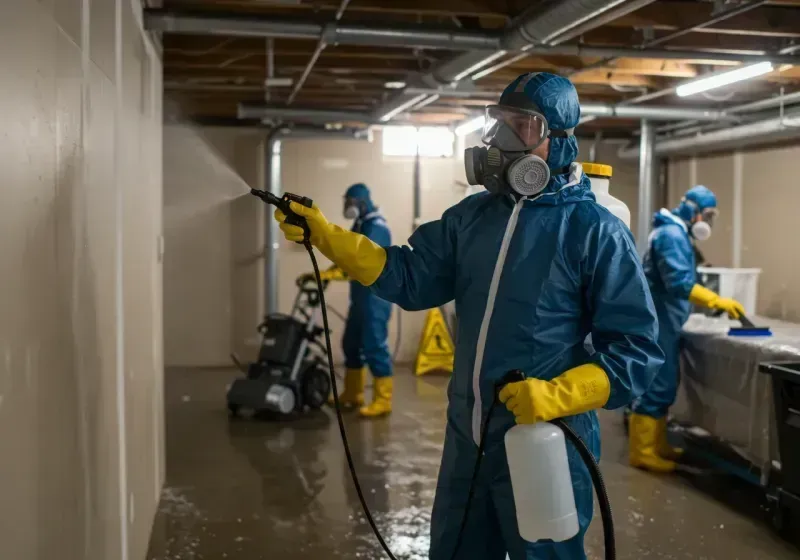 Basement Sanitization and Antimicrobial Treatment process in Erma, NJ