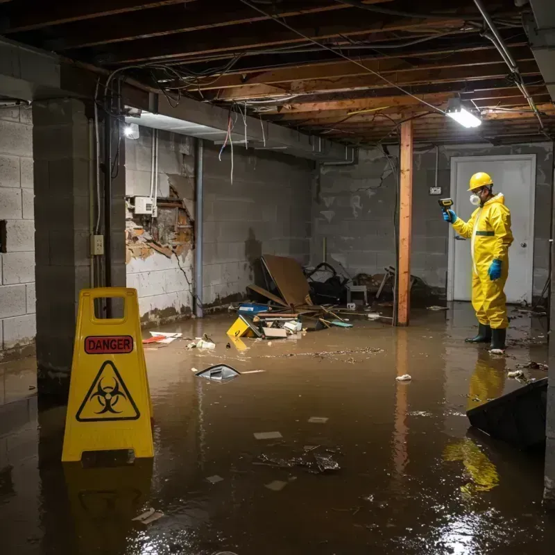 Flooded Basement Electrical Hazard in Erma, NJ Property